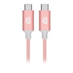 Griffin USB C to USB C Premium Braided Durable Charge/Sync Cable 1.8M / 6ft Rose Gold upto 100W