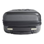 KitKase Rainbow Pride Wheeled Cabin Size Travel Case Carbon with Red Zipper & TSA Lock