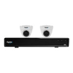 Optio Analogue 2x 4MP CVI Eyeball Cameras & 4 Channel 1TB DVR CCTV Kit