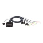 ATEN 2-Port USB DisplayPort Cable KVM Switch