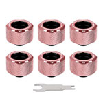 Thermaltake Pacific C-Pro G1/4 Compression Fitting Rose Gold 6 Pack