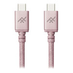 iFrogz UniqueSync USB C to C Charge & Sync Cable Fast 3.0A USB2.0 Rose Gold 1.8M