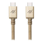iFrogz UniqueSync Braided USB C to C Charge & Sync Cable Fast 3.0A USB3.1 Gold 1.8m