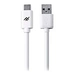 iFrogz UniqueSync Braided USB A to C Charge & Sync Cable White 1.8m