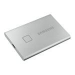 SAMSUNG T7 Touch Silver 500GB Portable SSD with Fingerprint ID