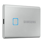 SAMSUNG T7 Touch Silver 1TB Portable SSD with Fingerprint ID