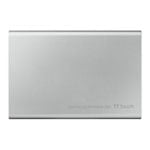SAMSUNG T7 Touch Silver 1TB Portable SSD with Fingerprint ID