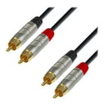 6m Adam Hall REAN Audio Cable 2x Male RCA Phono to 2x Male RCA Phono