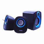 Xclio Compact 2.1ch with Subwoofer Desktop Speakers USB Bus Powered with Built in Soundcard