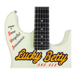 Joe Doe by Vintage 'Lucky Betty' 6 String Electric Guitar (White) - Limited Edition