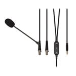 Audeze LCD Boom mic cable with splitter adapter