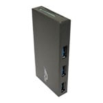 HiPoint 3 Port USB3.0 USB Mini Hub with built in Card Reader