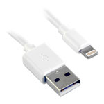 Twin Pack Desire2 TEK Apple Lightning Cable USB Robust Armoured Sync & Charge 1M White