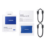 SAMSUNG T7 Blue 1TB Portable SSD USB Type C/A