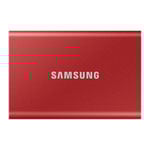 Samsung T7 Red 2TB Portable SSD USB-C/A Gen2