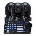 3 x Camera with Free Birddog PTZ Controller black