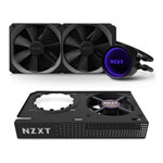 NZXT Kraken X63 RGB 280mm AIO CPU Cooler & Kraken G12 GPU Mounting Kit Black