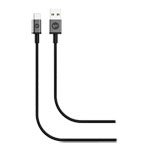 Mophie Premium USB-C to A Braided Ultra Durable USB3.2 FAST Charge & Sync Cable 2M Black