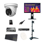 Thermal Screening Bundle, 3mm Eco Turret Camera, 22” Monitor, Mini-PC, Monitor Stand