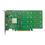 HighPoint M.2 NVMe RAID Controller via PCI-Express 4.0 x16