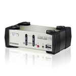 ATEN 2-Port PS2/USB2.0 VGA/Audio KVMP Switch with OSD
