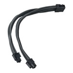 SilverStone 30cm EPS 8-pin to 8-pin (4+4) Extension Power Cable - Black