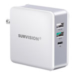 SUMVISION 3-Port Multiport USB 65W Universal Charger Plug