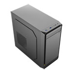 CiT Home Micro-ATX RGB Strip PC Case Black