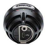 Shure MOTIV MV5-B-DIG Cardioid Condenser Digital Microphone with three onboard DSP settings (Black)