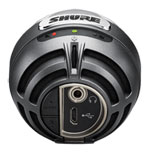 Shure MOTIV MV5-DIG Cardioid Condenser Digital Microphone with three onboard DSP settings (Gray)