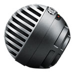 Shure MOTIV MV5-DIG Cardioid Condenser Digital Microphone with three onboard DSP settings (Gray)
