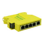 Brianboxes 5-Port Industrial Unmanaged Compact Gigabit Ethernet Switch