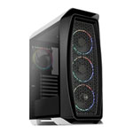 Aerocool Aero One Eclipse Mid Tower Case Tempered Glass with RGB Controller Hub - White