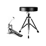 Roland TD-1DMK V-Drums+ Mapex Stool, Single Kick Pedal, + Stagg Drum Sticks