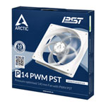 Arctic P14 Static Pressure 140mm PWM PST Fan White/Transparent