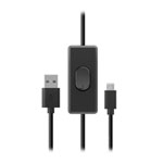 Akasa 1.5M USB to Micro-B with Power Switch