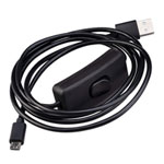 Akasa 1.5M USB to Micro-B with Power Switch