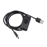 Akasa 1.5M USB to Type-C Cable with Power Switch