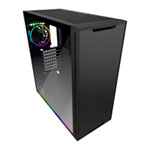 GameMax Trooper Black Mid Tower Tempered Glass PC Gaming Case