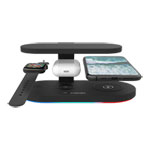 Canyon Wireless 5-In-1 Charging Station QI, 36W for Apple Devices with UV Sterilization Lamp