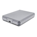 LaCie Mobile 4TB External Portable USB-C/A Gen 1 Hard Drive/HDD - Space Grey