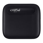 Crucial X6 2TB External Portable Rugged SSD USB-C/A - Black
