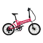 250W MATE City Shocking Pink Foldable Electric Bike