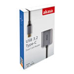 Akasa AK-CR-10BK Type-C Dual Card Reader