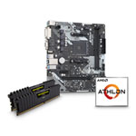 AMD Athlon 3000G CPU, ASRock A320M-HDV R4.0 Motherboard & 8GB DDR4 RAM + Cooler Bundle
