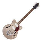 Gretsch - G2655T-P90, Double-Cut P90 Electric Guitar - Sahara Metallic on Vintage Mahogany Stain