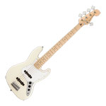 Squier - Affinity Series Jazz Bass V Olympic White with Maple Fingerboard