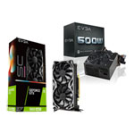 EVGA NVIDIA GeForce GTX 1660 SUPER 6GB SC ULTRA Turing GPU with EVGA 600W Wired ATX PSU