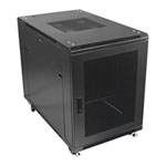 Xclio 12U 600mm x 600mm Deep  Floor Standing Wall Cabinet Lockable Mesh Door Ready Built