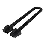SilverStone 350mm 2x PCIE 8 Pin to PCIE 6+2 Pin Sleeved PSU Cable